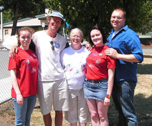 Dan Smith with his family